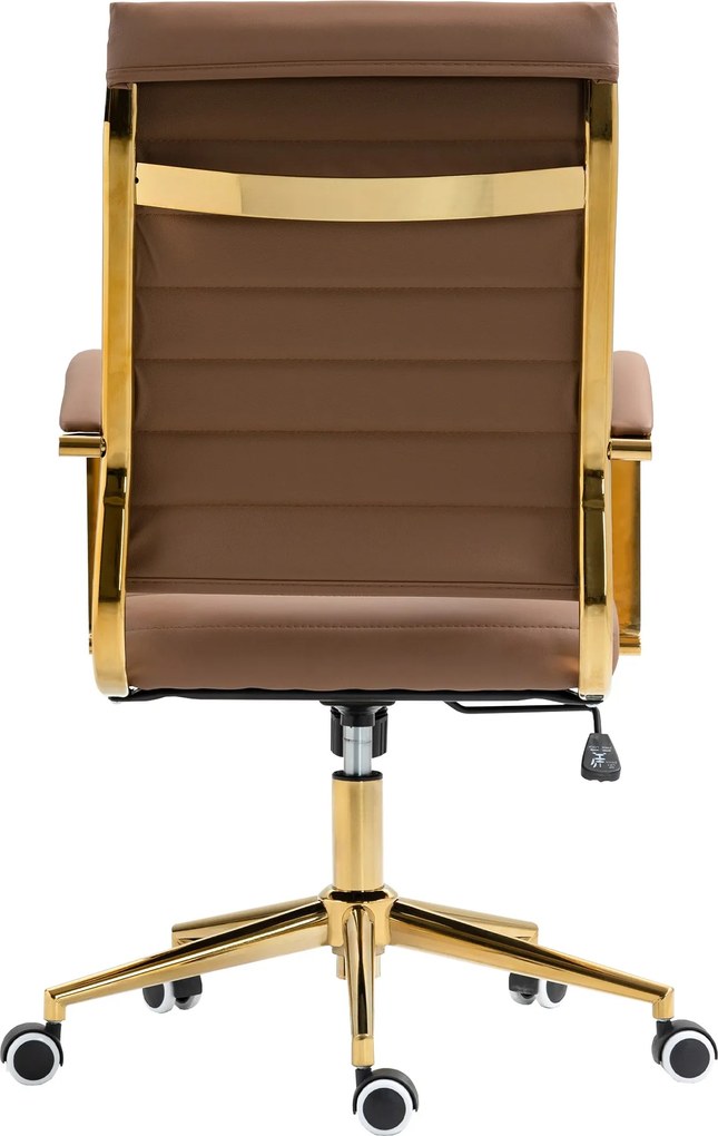 Cadeira de Escritório Havana Couro sintético castanho claro