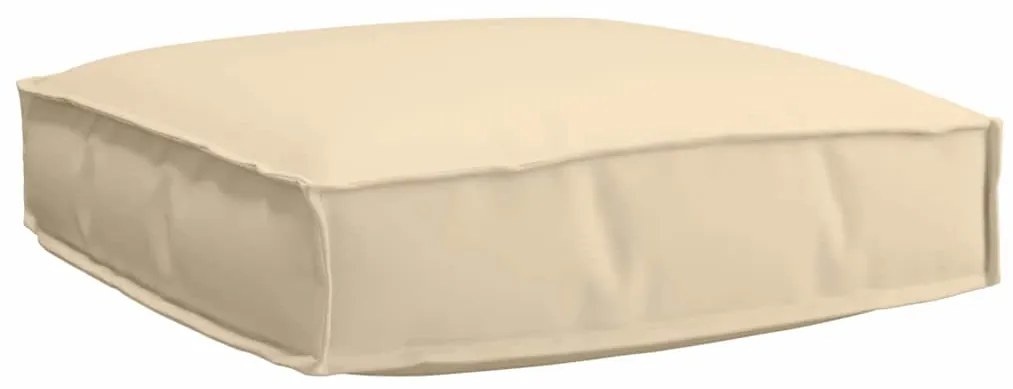 vidaXL Almofada de Palete para Assento Bege 60 x 60 x 12 cm em Tecido Oxford