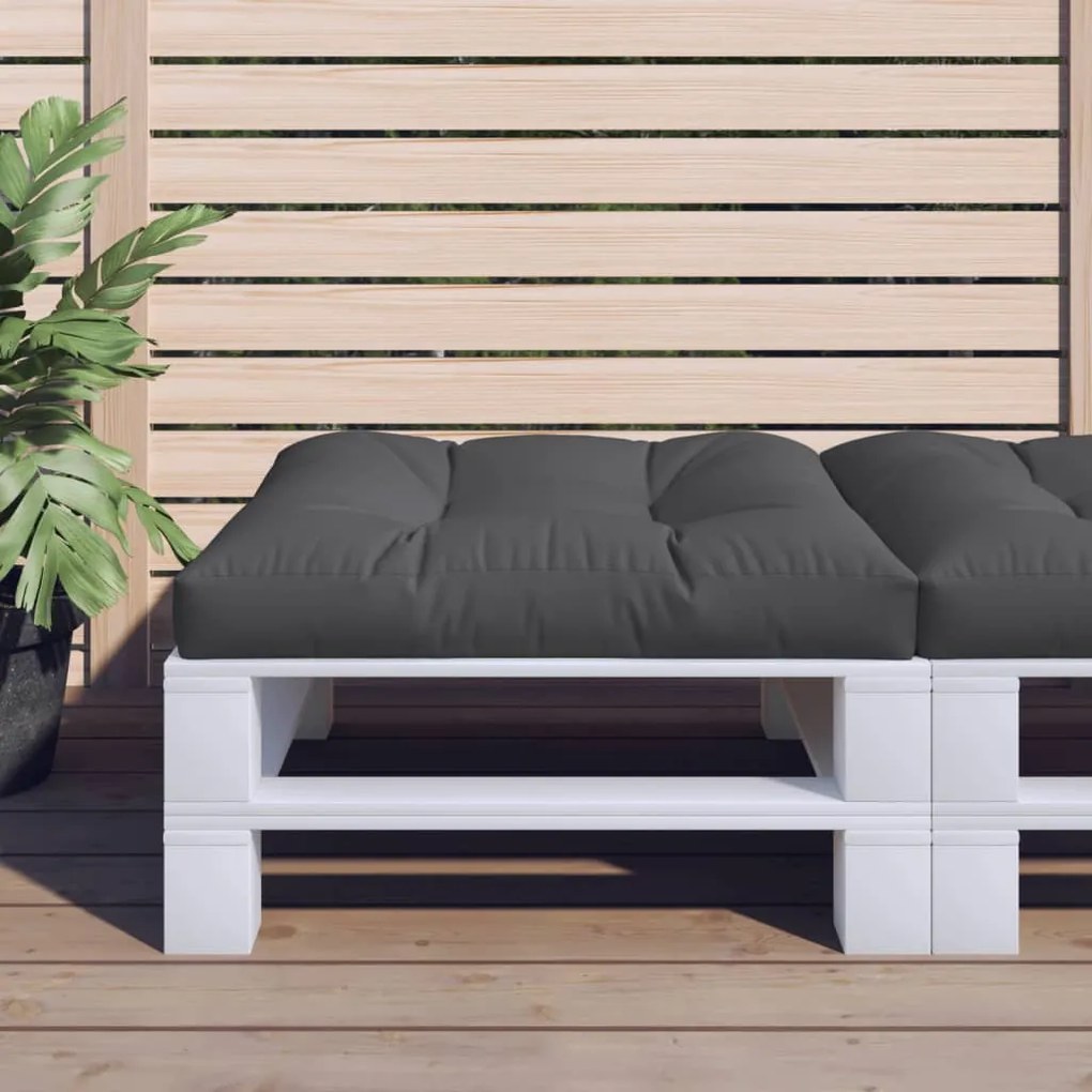 vidaXL Almofadão para sofá de paletes 70x70x12 cm tecido preto