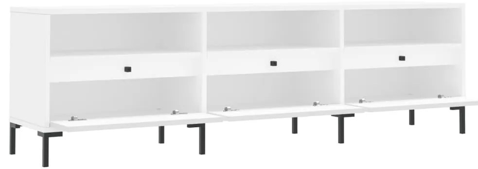 Móvel de TV 150x30x44,5 cm derivados de madeira branco