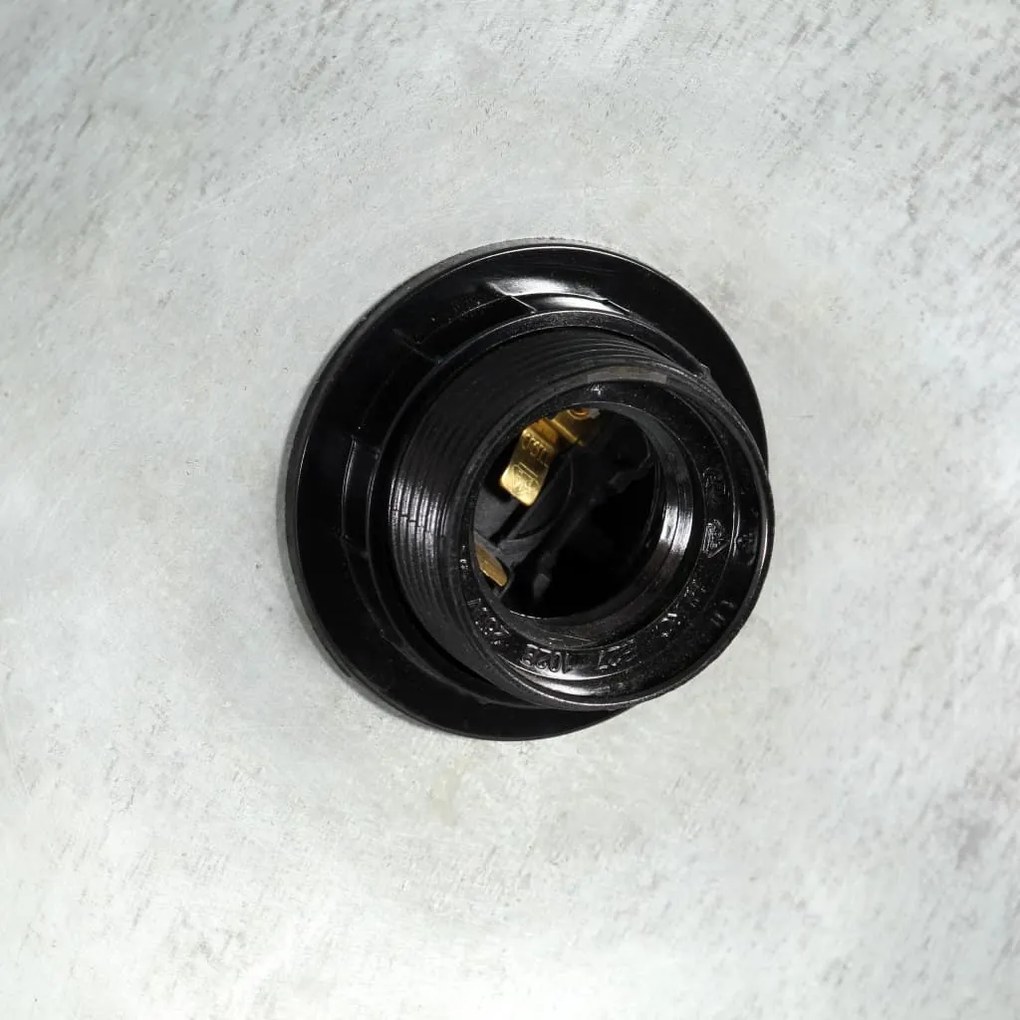 Candeeiro suspenso industrial redondo 25 W 40 cm E27 prateado