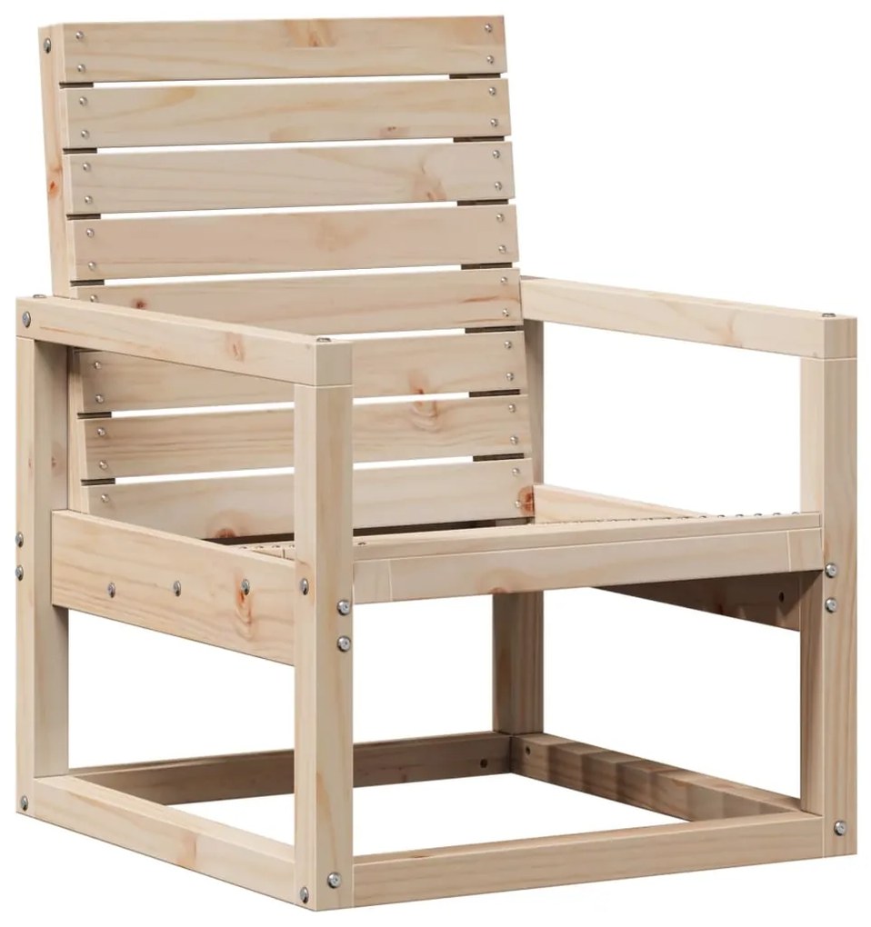 Conjunto de Jardim - 2 Poltronas e 1 Mesa - Madeira de Pinho Maciça