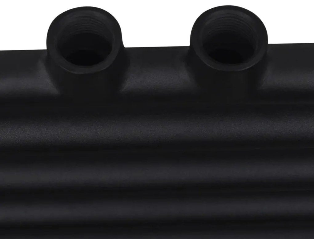 Aquecedor toalhas casa de banho liso 500 x 764 mm preto