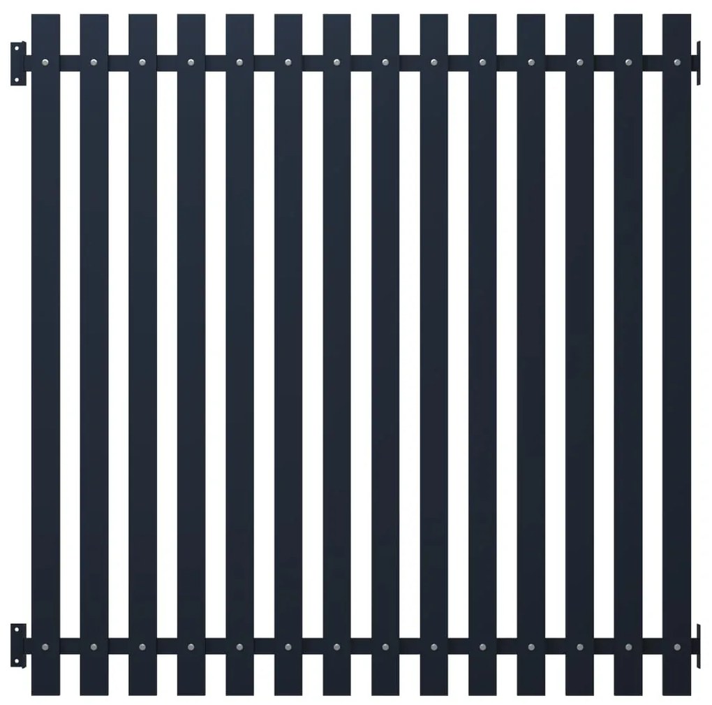 vidaXL Cerca de jardim 170,5x170 cm aço revestido a pó antracite