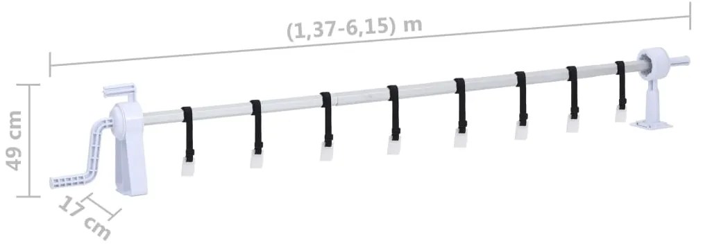 Enrolador para cobertura de piscina com base de plástico