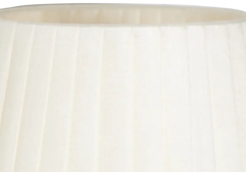 Candeeiro de parede moderno branco com bronze - Pluk