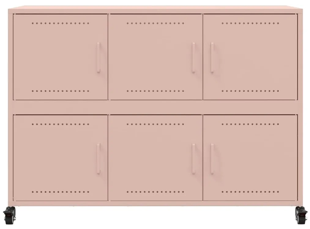 Aparador 100,5x39x72 cm aço rosa