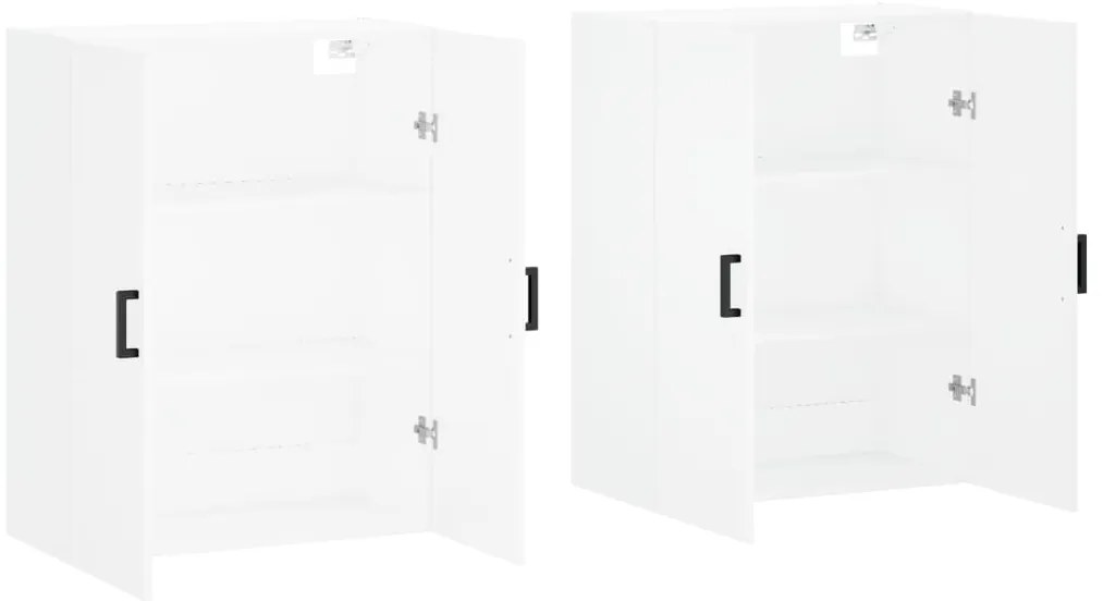Armários de parede 2 pcs 69,5x34x90 cm branco
