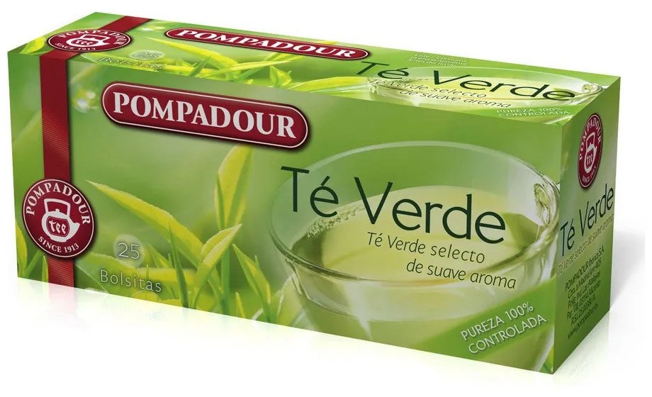 Infusão Pompadour Chá Verde (25 uds)