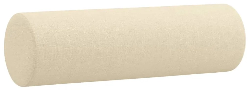 Sofá 2 lugares + almofadas decorativas 140 cm tecido cor creme