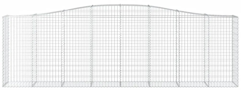 Cestos gabião arqueados 5pcs 400x50x120/140cm ferro galvanizado
