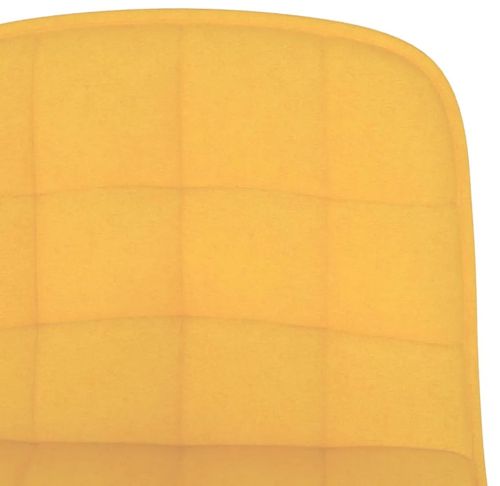 Bancos de bar 2 pcs tecido amarelo