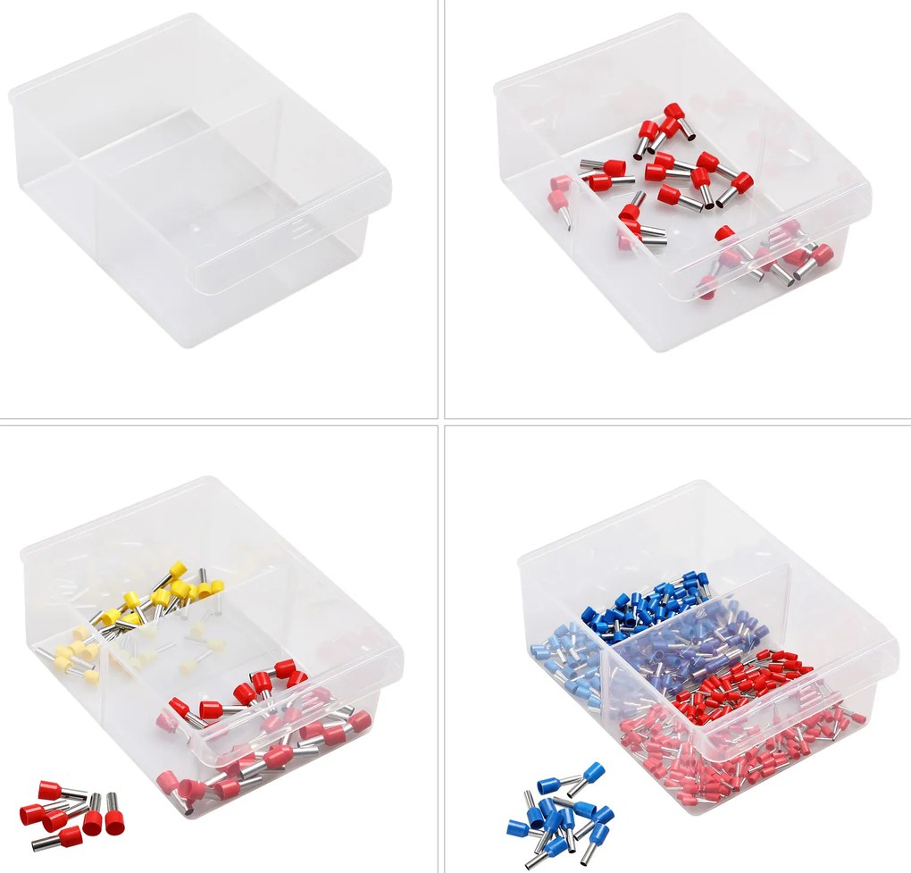 Organizador com 36 compartimentos para pequenas peças 47,5 x 38 x 16 cm Laranja + Cinzento