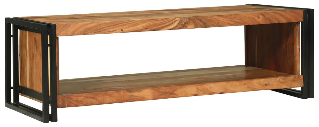 vidaXL Mesa de Café 120x50x38 cm Madeira Sólida de Acácia
