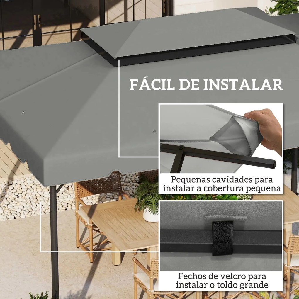 Toldo de Substituição Cascais – 400x300 cm – Duplo Teto e Drenagem