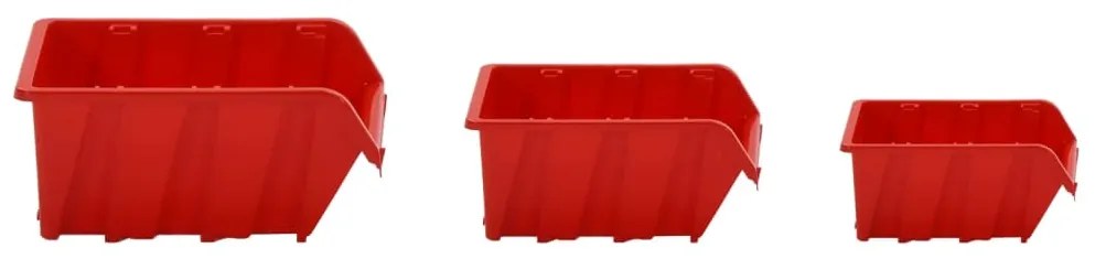 26pcs conjunto prateleiras de oficina 77x39cm PP vermelho/preto