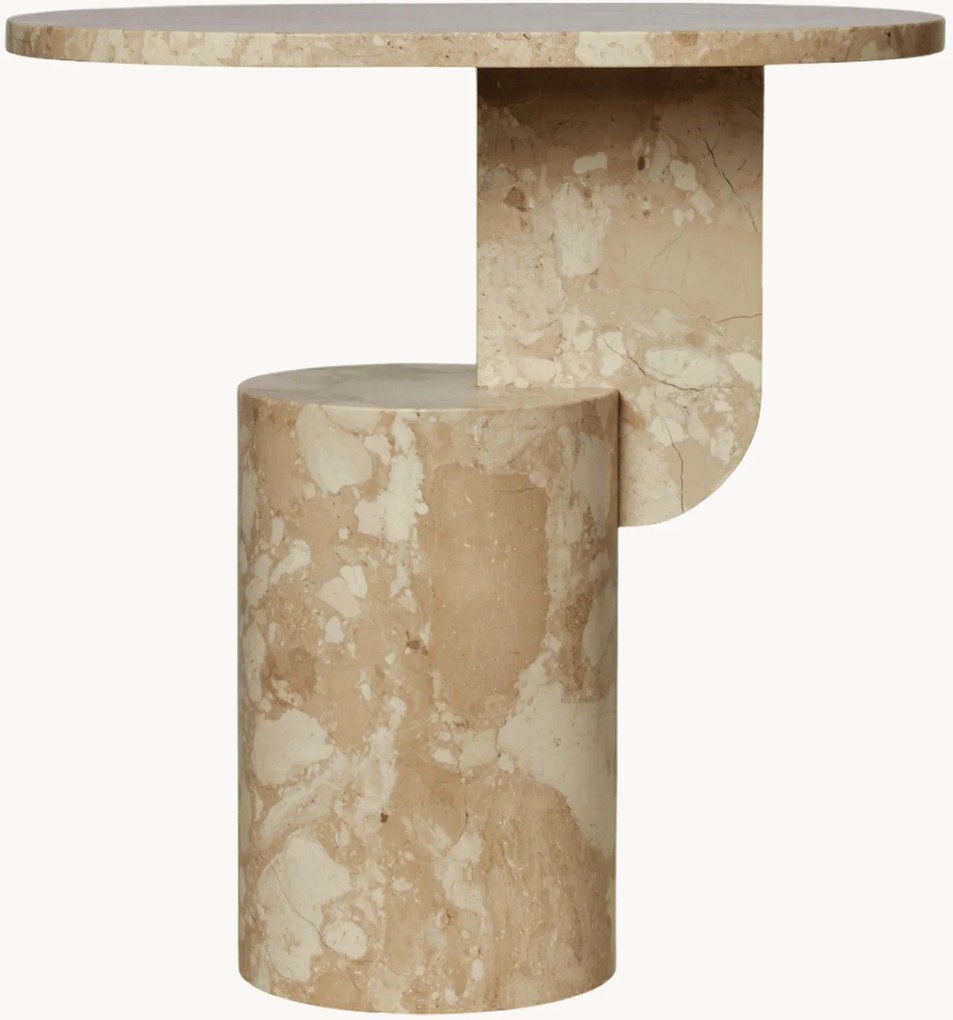 Mesa de apoio oval em mármore Insert