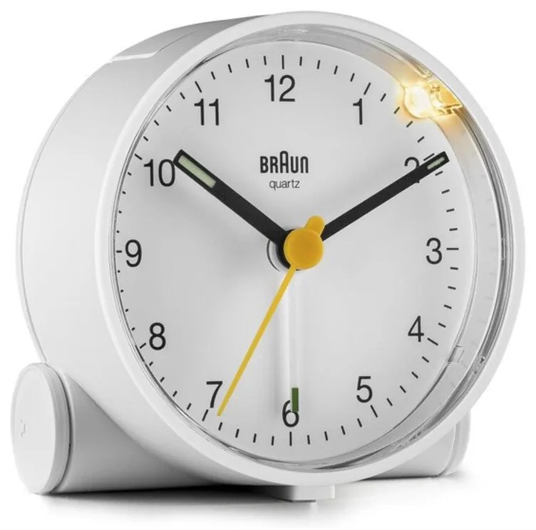 Relógio-despertador analógico Braun BC-01-W Branco