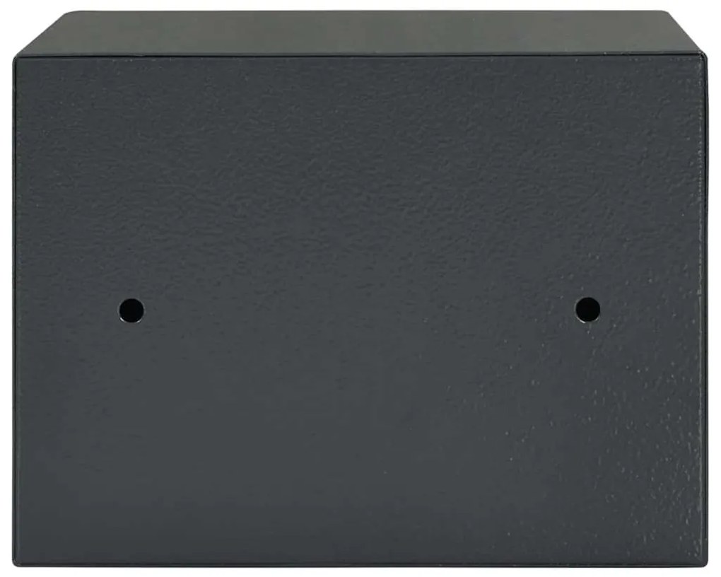 Caixa Segura com Chave Cinza Escuro 17x23x17 cm Aço
