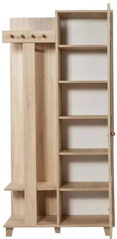 Hall Stand Garmanto – Carvalho Sonoma – 90x192x36 cm