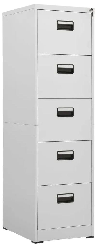 vidaXL Arquivador 46x62x164 cm aço cinzento-claro