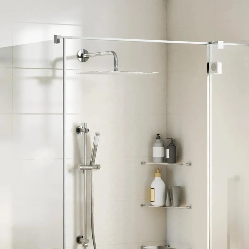 vidaXL Cabeça de chuveiro retangular 40x30 cm aço inoxidável 304