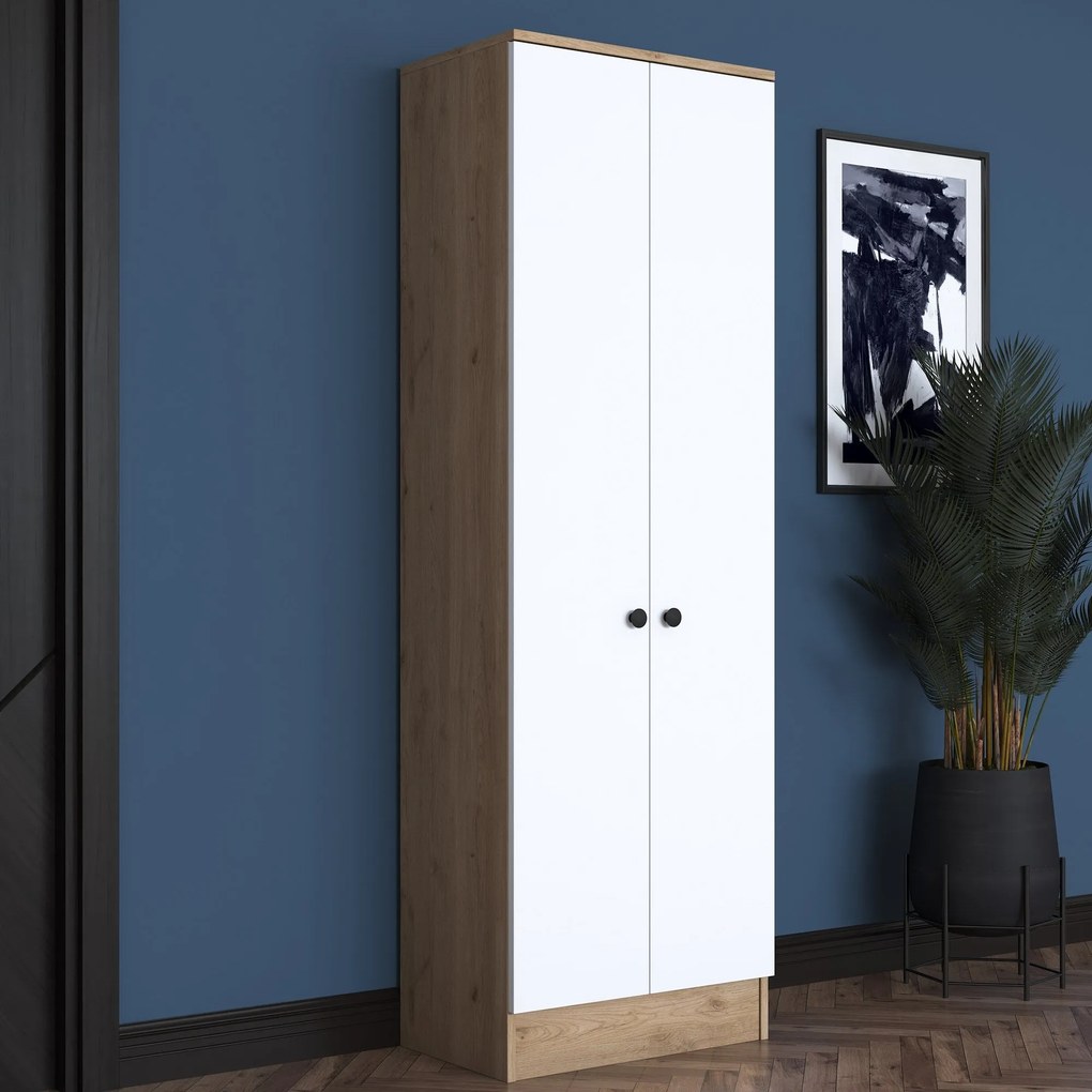Cabide P6 – Branco Nogueira – 59,8x182,8x37,5 cm