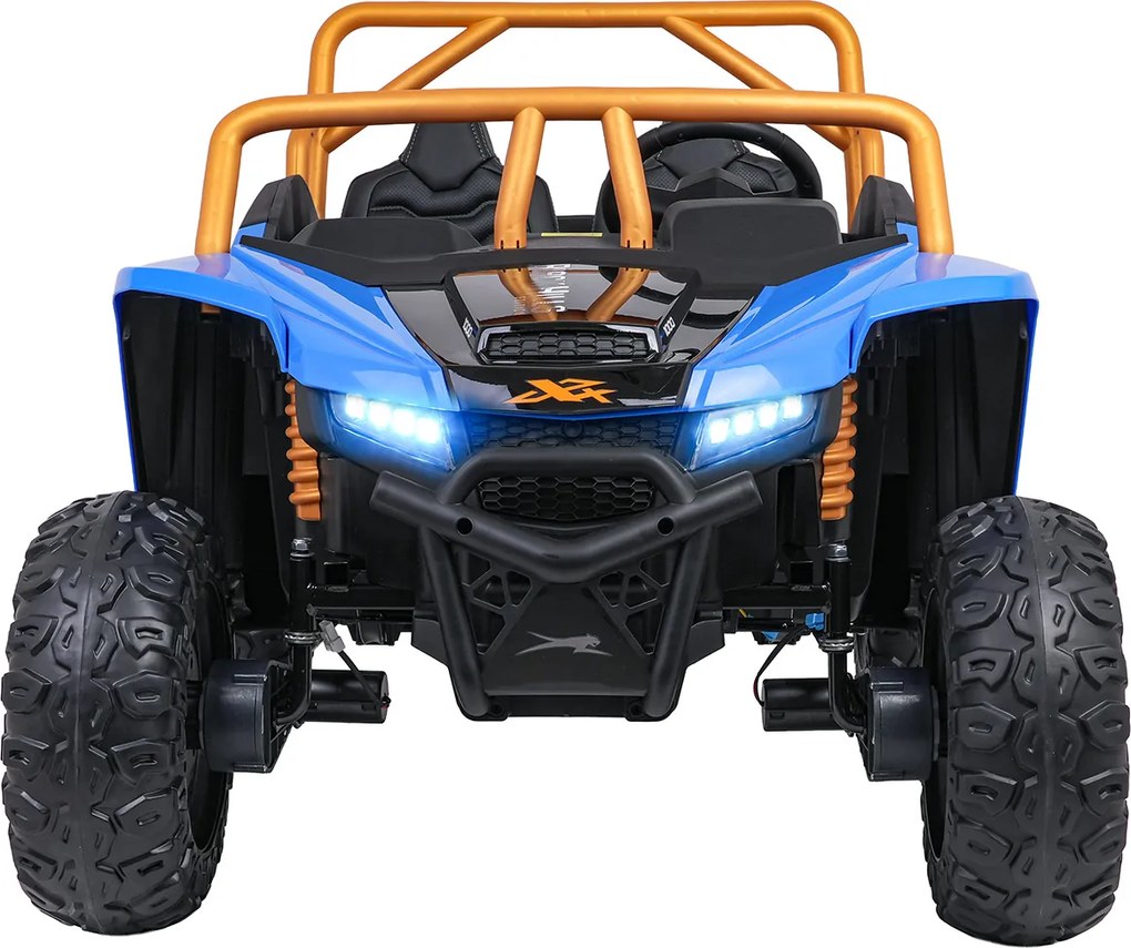 Buggy elétrico para Crianças 24V, 4x4 Arctic Cat WILDCAT XX, 2 Lugares Rodas Espuma EVA, assento couro Azul