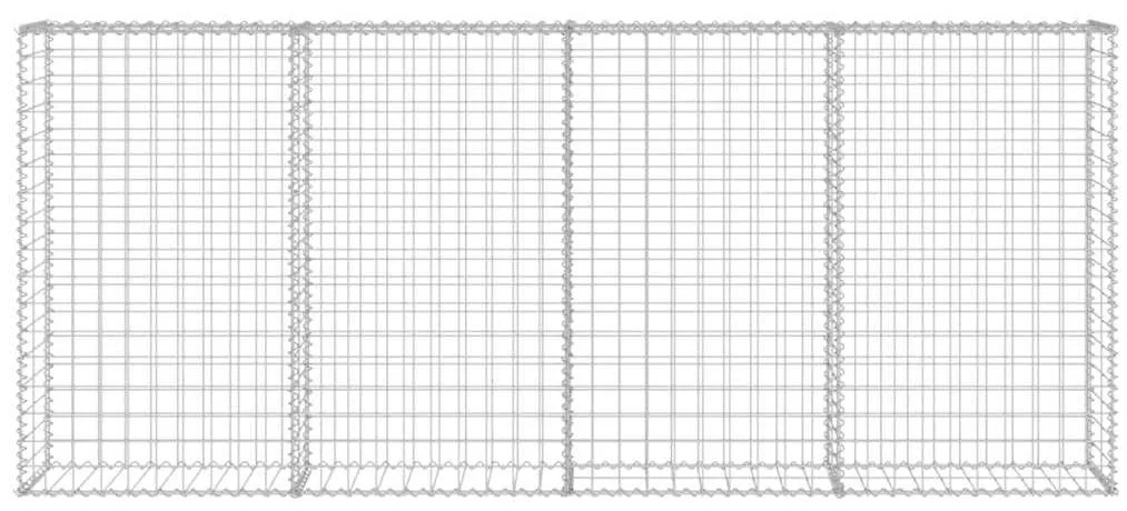 Muro gabião com tampas aço galvanizado 200x20x85 cm