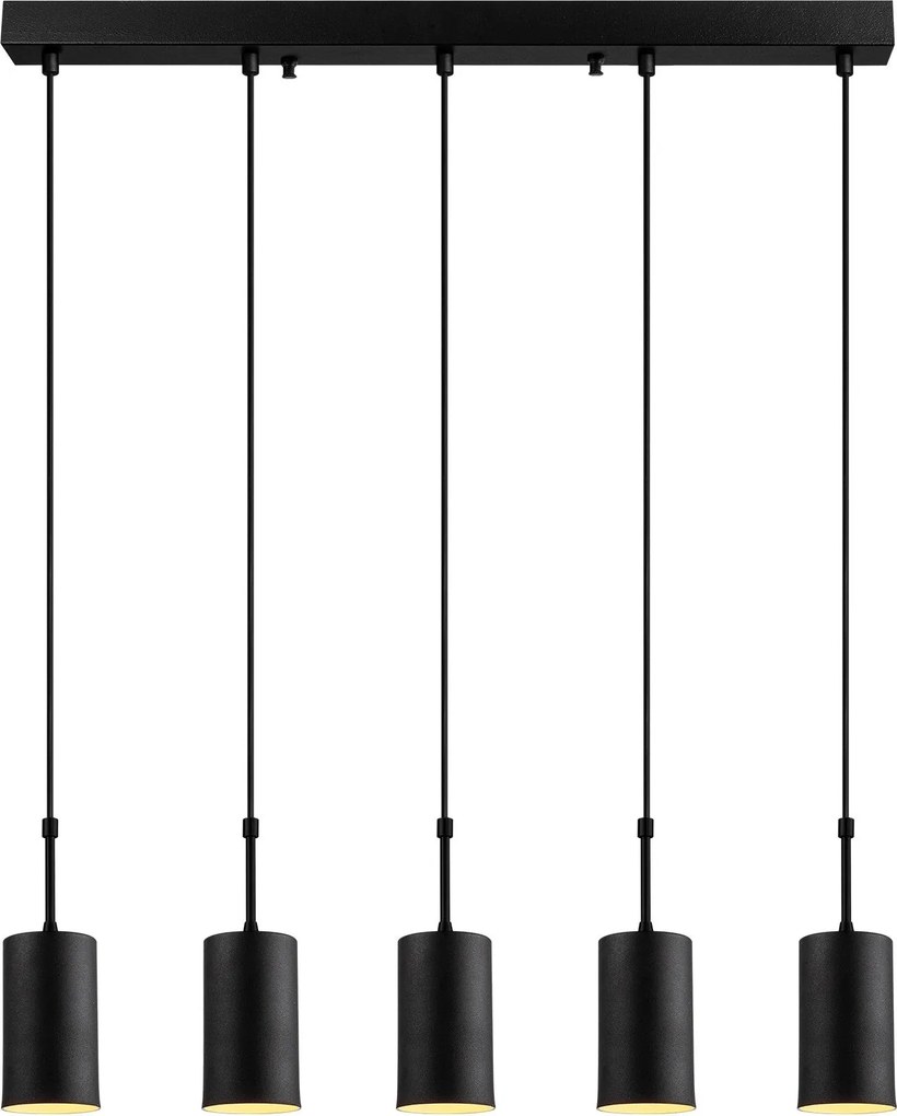 Chandelier Camel 5 – Preto – 79 x 9 cm