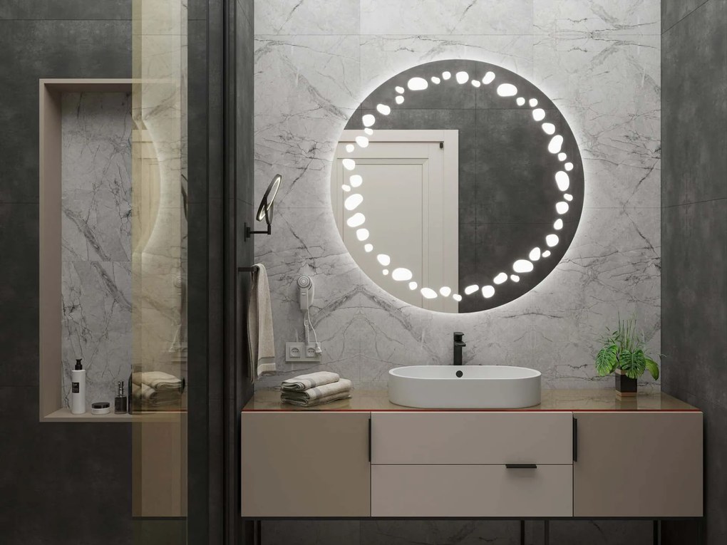 Espelho Redondo LED C7 65x65