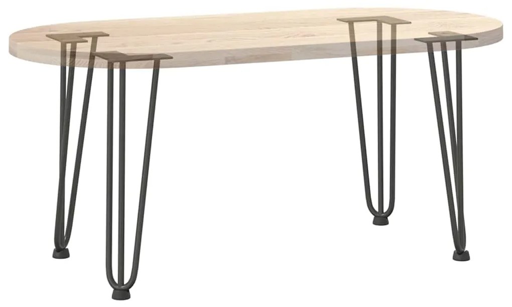 Pernas de grampo para mesa de centro 4 peças antracite 42 cm aço maciç
