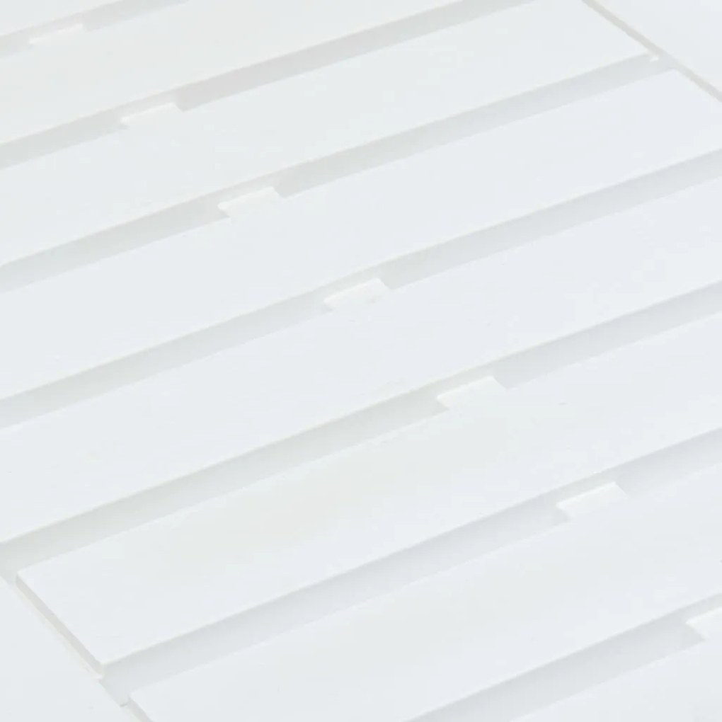 Mesa de jardim 78x55x38 cm plástico branco