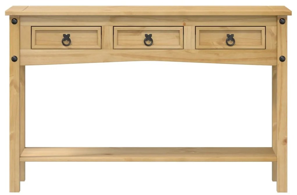 Mesa consola Corona 114x34,5x73 cm madeira de pinho maciça