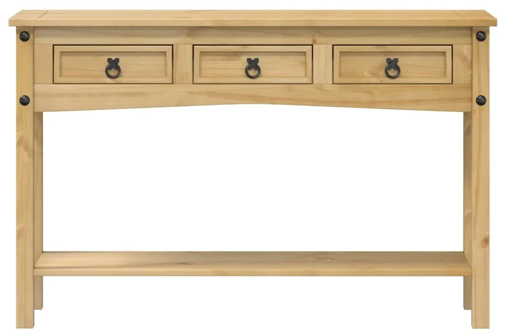 Mesa consola Corona 114x34,5x73 cm madeira de pinho maciça