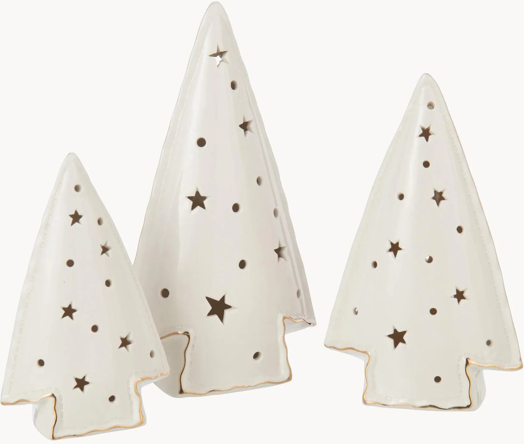 Árvores de Natal decorativas com luz LED Christmas Tree, conjunto de 3