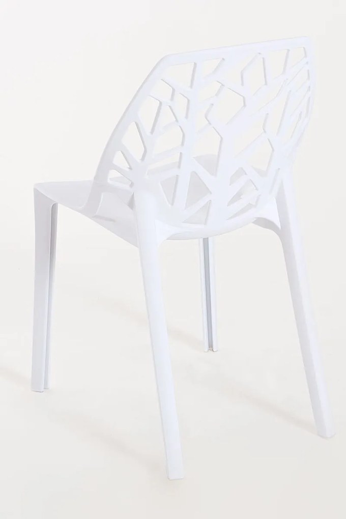 Pack 6 Cadeiras Hissar Polipropileno - Branco