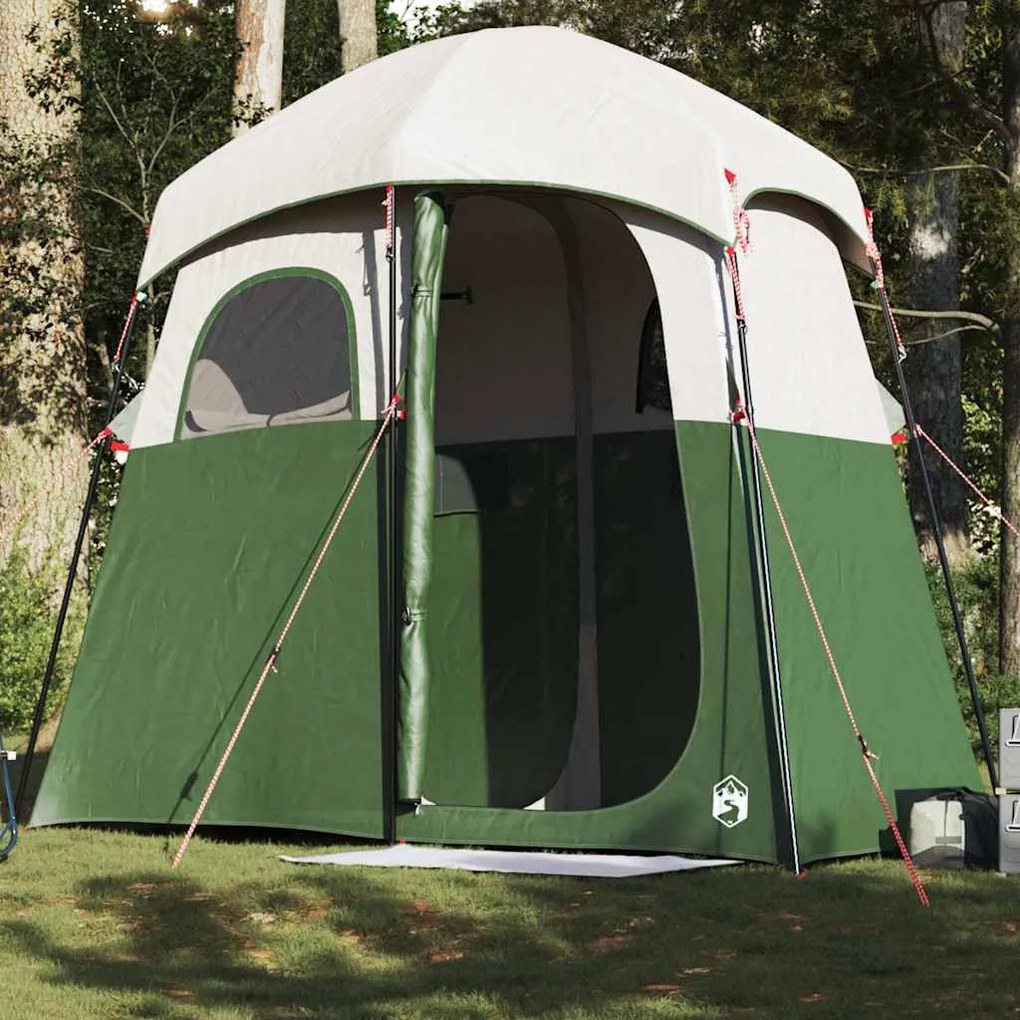 vidaXL Tenda para duche para 2 pessoas impermeável verde