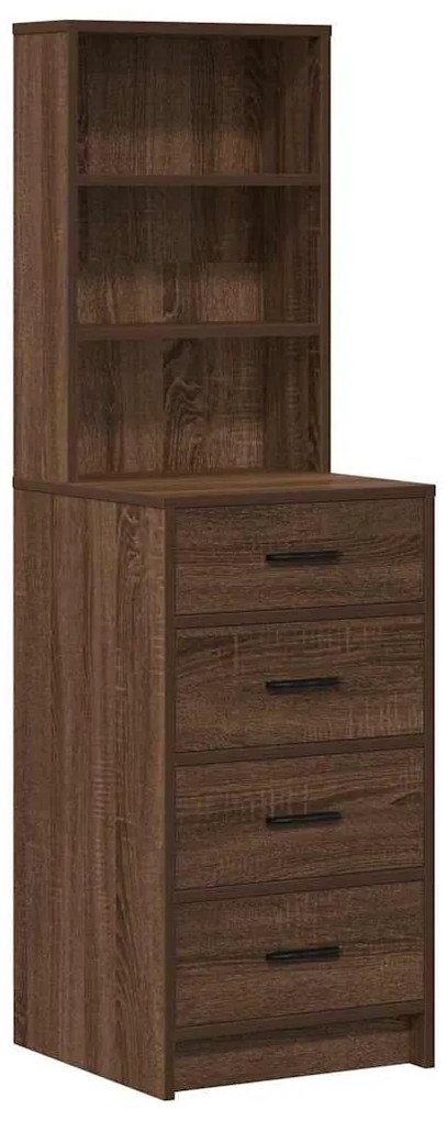 Conjunto de Mesa de Maquilhagem 2 Peças com LED Madeira de Carvalho Pr