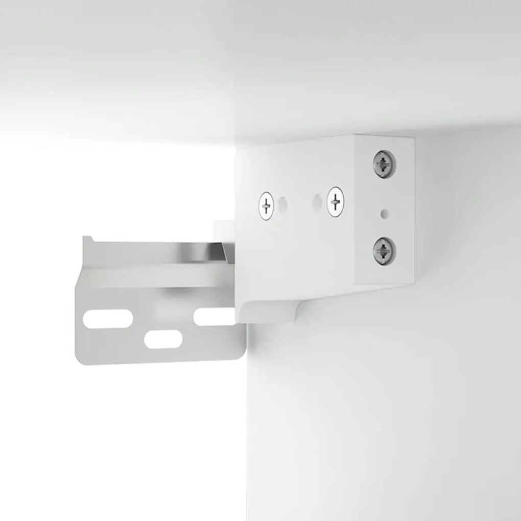 Móveis TV 2pcs 80x30x30cm derivados de madeira branco