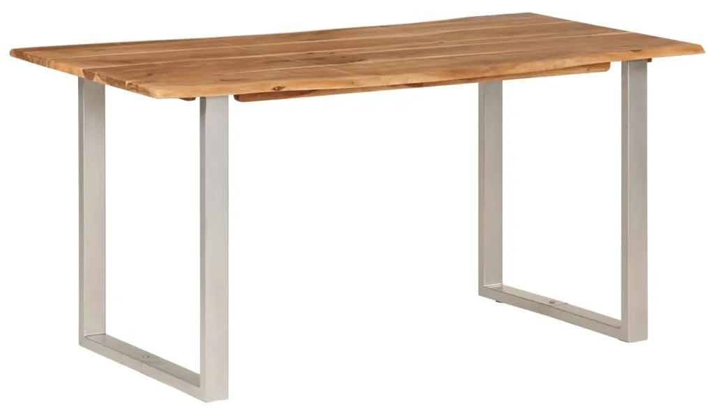 286477 vidaXL Mesa de jantar 154x80x76 cm madeira de acácia maciça