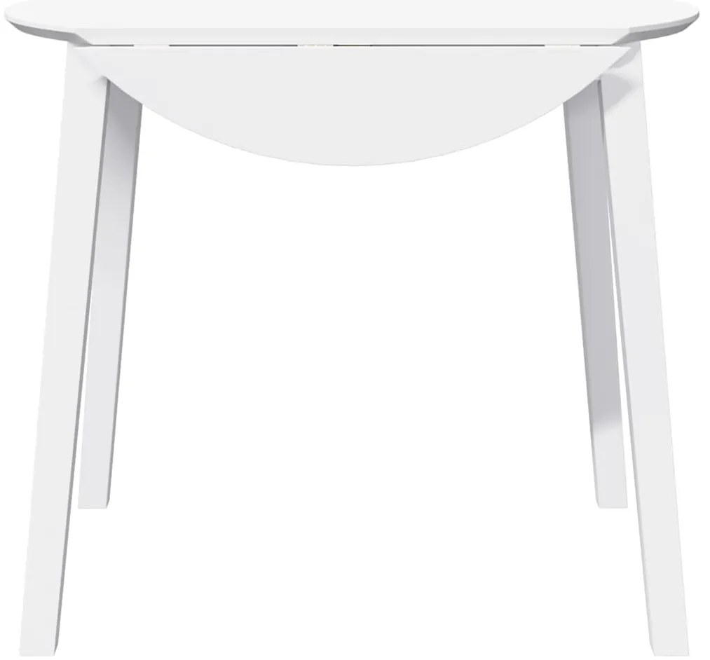 Mesa de jantar madeira seringueira maciça branco