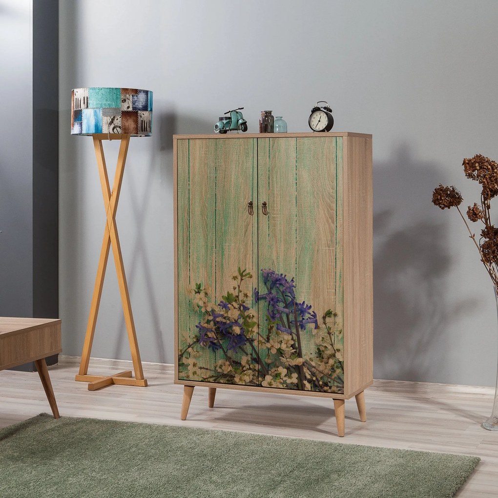 Armário Multiusos Multibox – Carvalho Sonoma – 80x127x36 cm