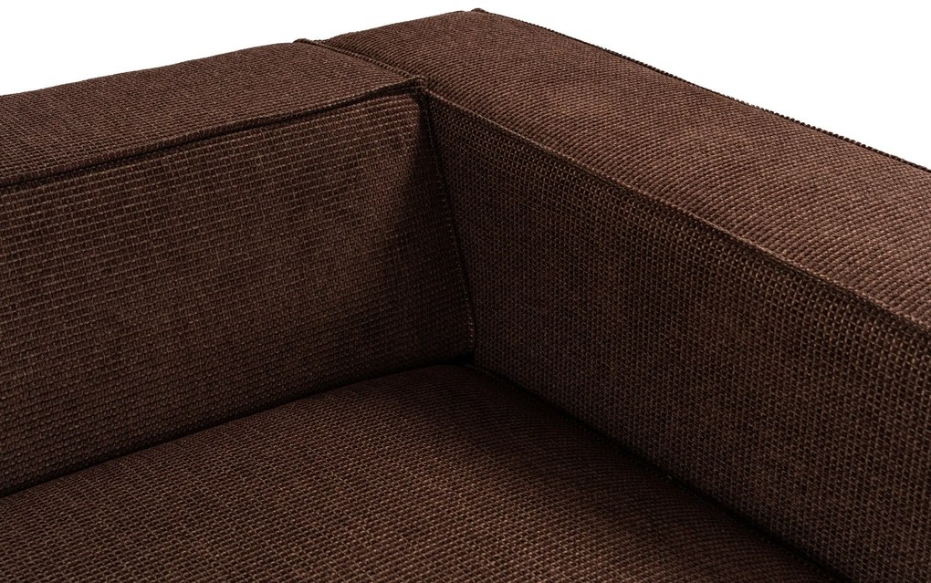 Sofá de 4 Lugares Lora – Castanho – 300x108x65 cm