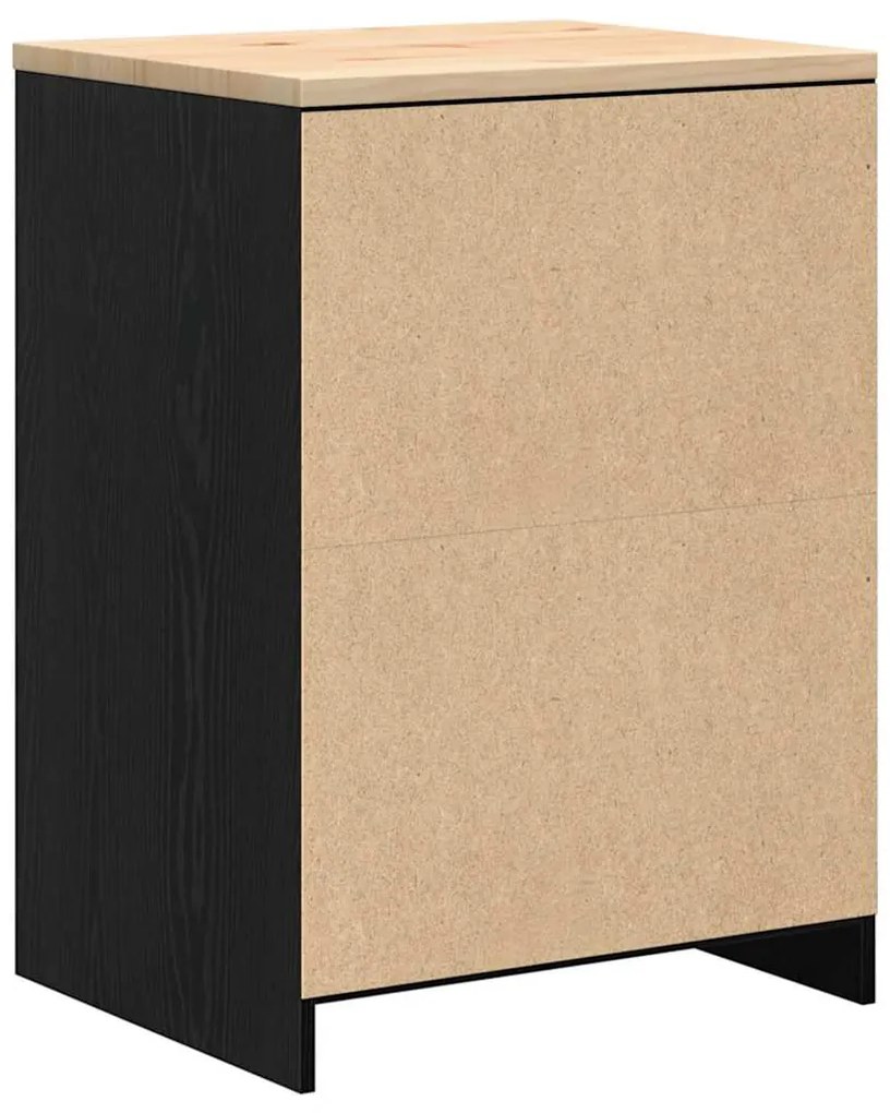 Armário de arrumação de garagem Preto 60x51x85 cm