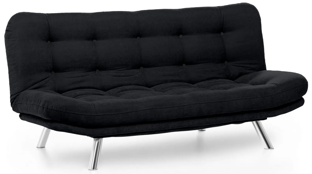Sofá-Cama 3 Lugares Misa – Preto – 200x95x105 cm