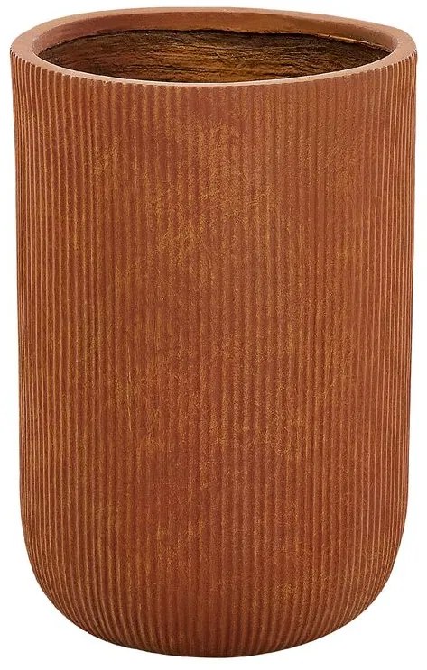 Vaso para plantas castanho dourado ⌀ 37 cm EANTIO Beliani