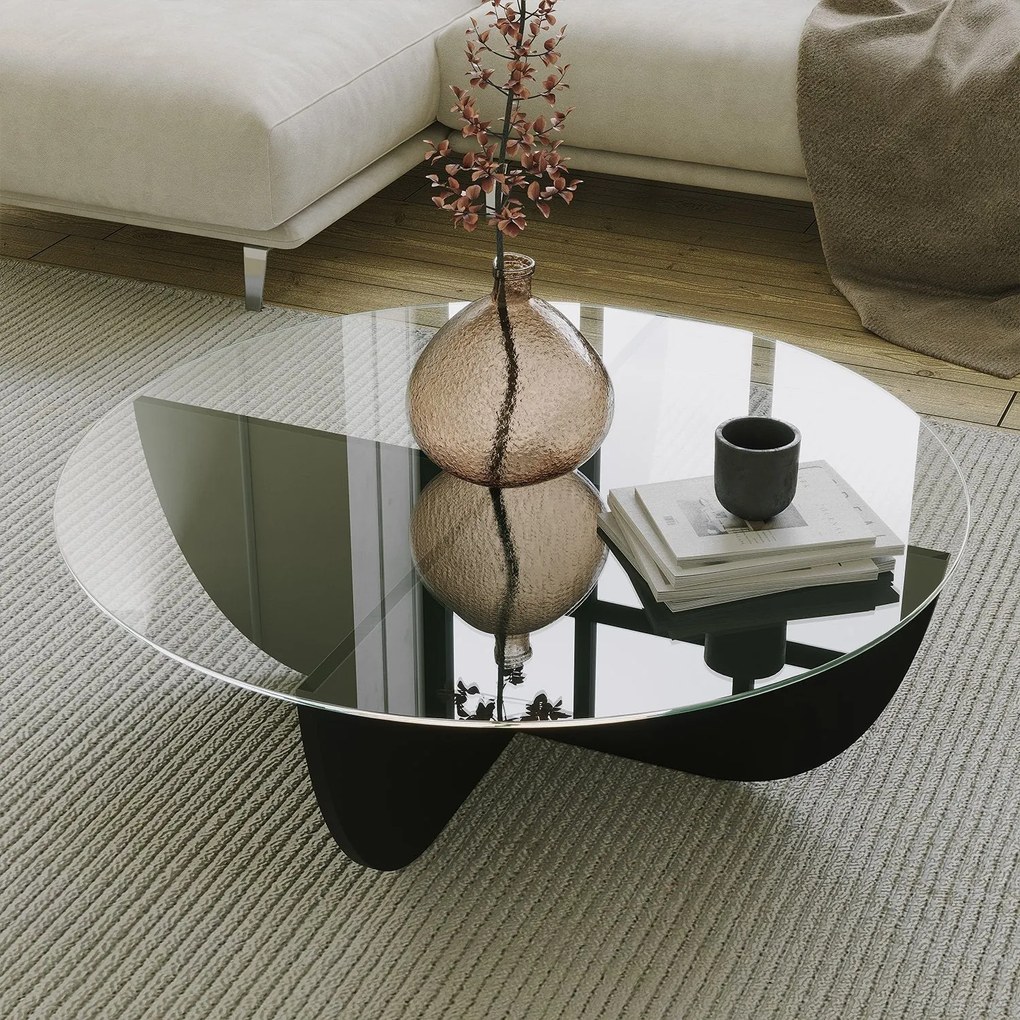 Mesa de Centro Lily – Preto – 90x30x90 cm