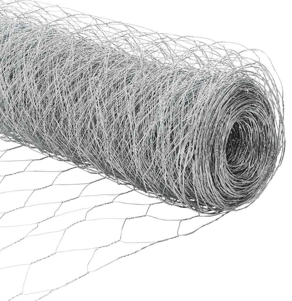 Cerca Hexagonal vidaXL 1x100 m Aço Galvanizado
