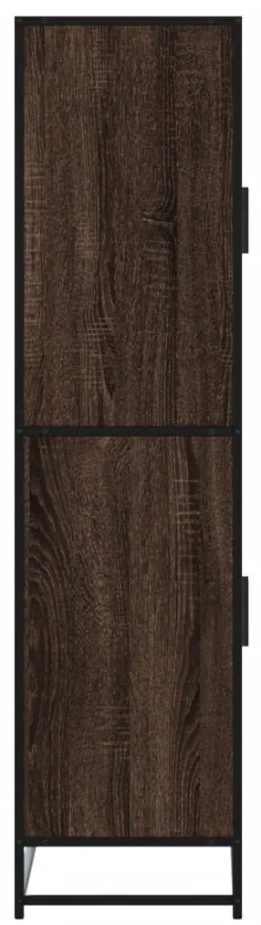 Armário alto 68x35x139cm derivados de madeira carvalho castanho